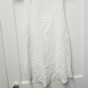 Mossimo White Dressy Tank Blouse